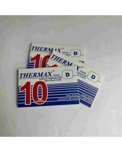 英国THERMAX温度美，测温纸，10格 D，全新